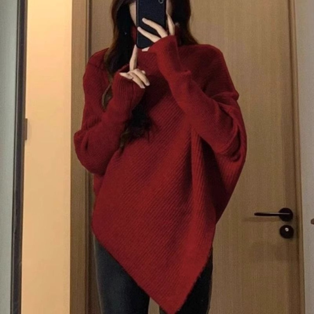 Alva | Oversized poncho trui