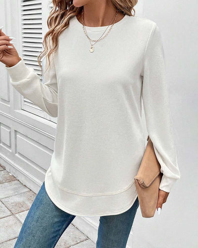 Gigi | O-Hals Lange Mouwen Top