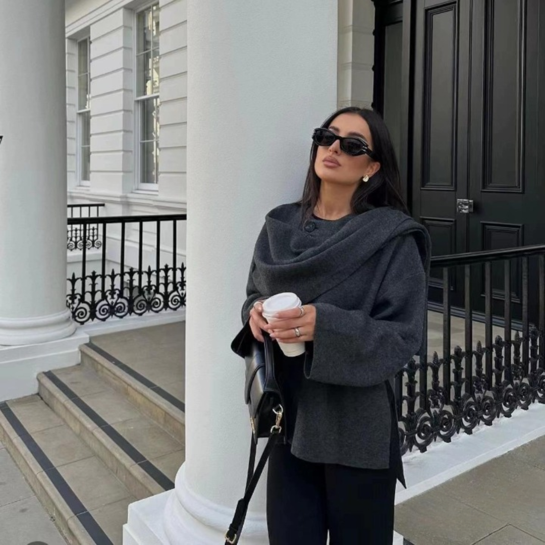 KALEIDE | ELEGANTE JAS VAN HOOGWAARDIGE STOF