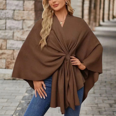 Benthe | Elegante Gedrapeerde Poncho