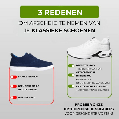 Ergo Fit Sneakers | Optimale Steun - Ultiem Comfort