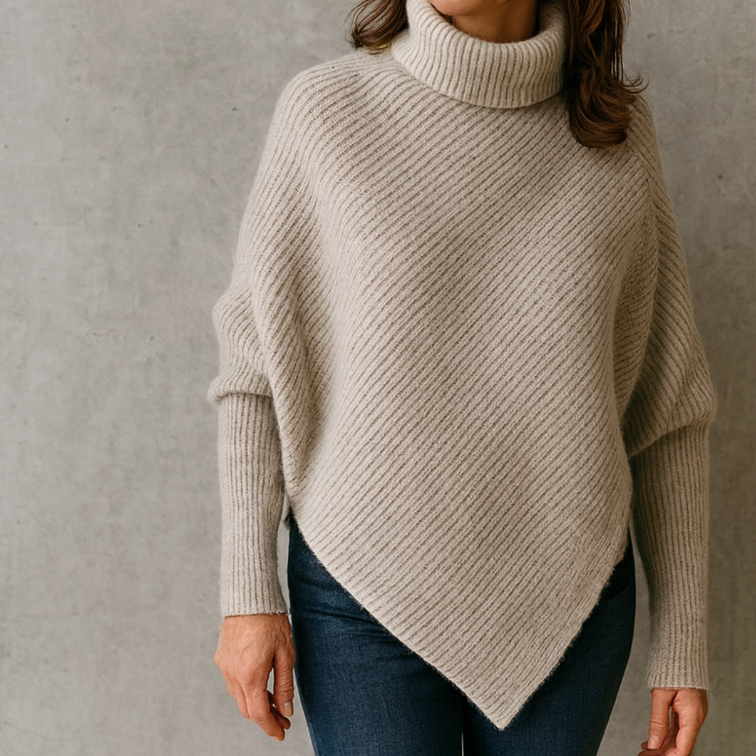 Alva | Oversized poncho trui