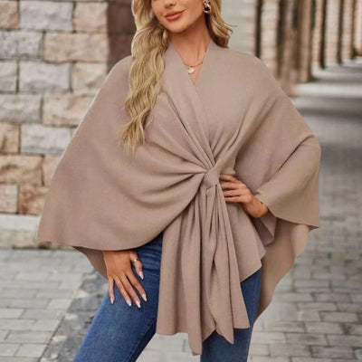 Benthe | Elegante Gedrapeerde Poncho
