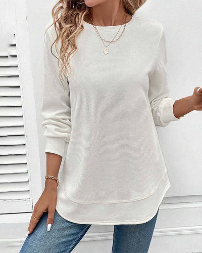 Gigi | O-Hals Lange Mouwen Top