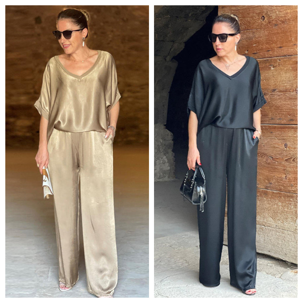 Pauline - Satijnen Glanzend Set