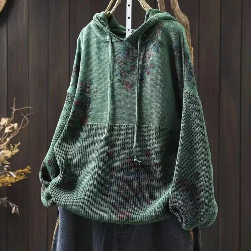 Thea | Zachte Gebreide Hoodie Trui