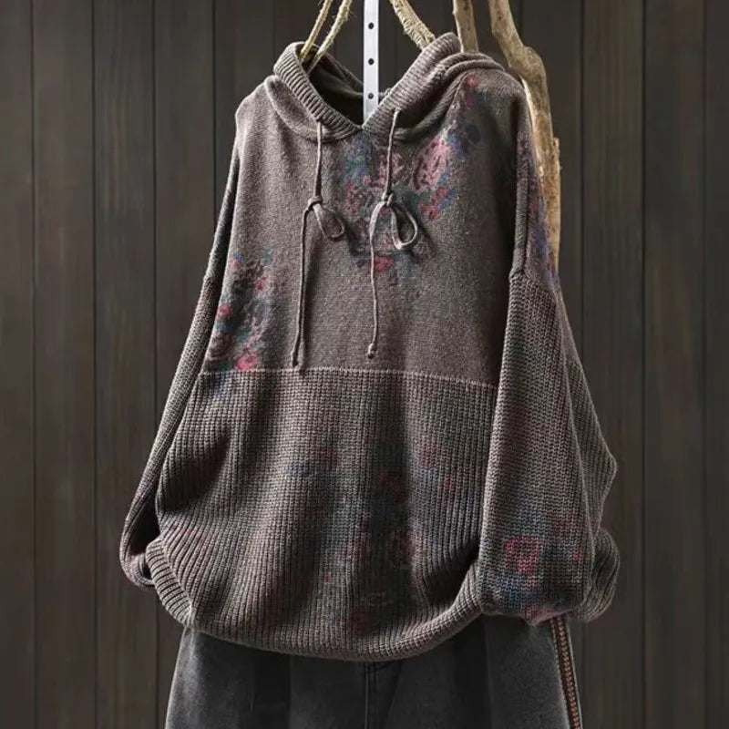 Thea | Zachte Gebreide Hoodie Trui