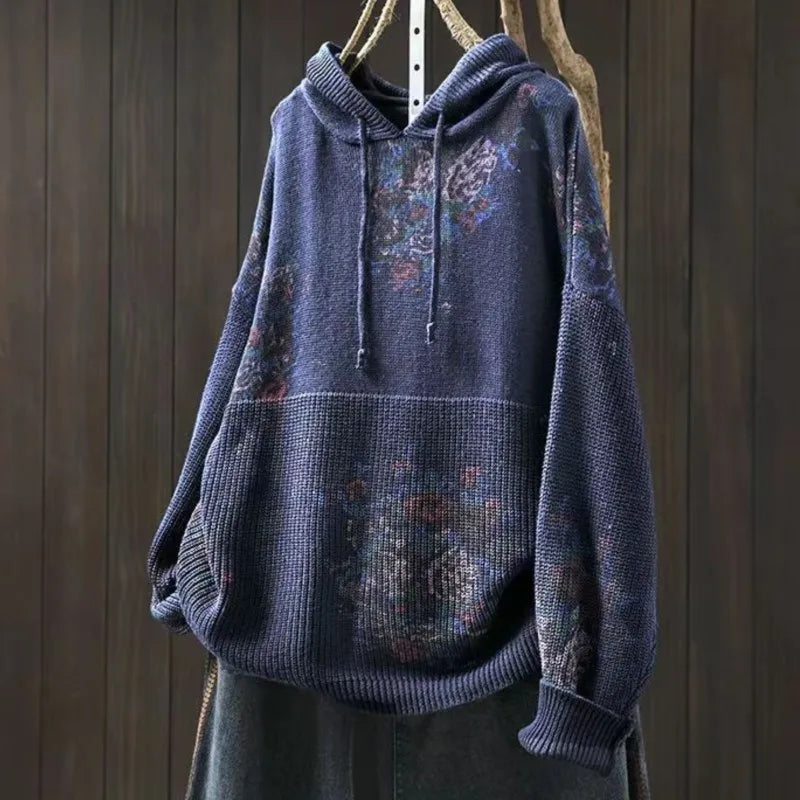 Thea | Zachte Gebreide Hoodie Trui