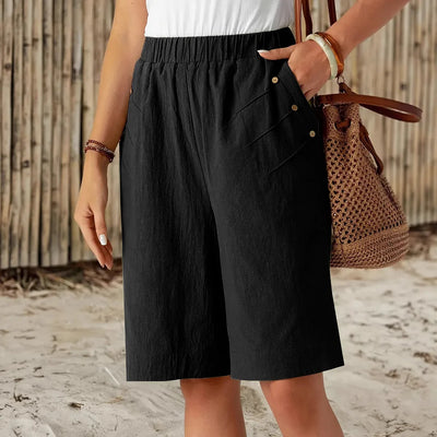 Céline - Katoenen Linnen Shorts