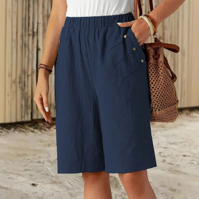 Céline - Katoenen Linnen Shorts