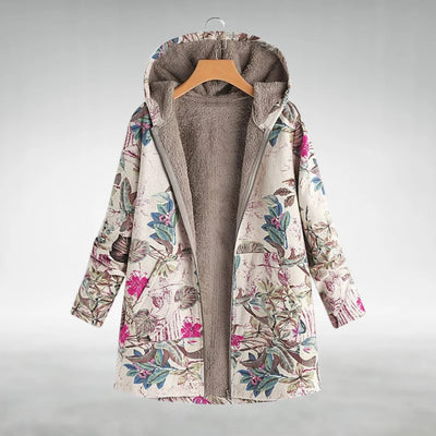 Savannah | Bloemenfleece Hooded Jacket