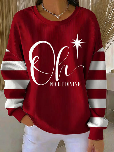 Isabelle™ | Kersttrui met tekstprint