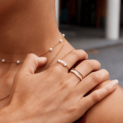 Klassieke Ring met Zoetwaterparel