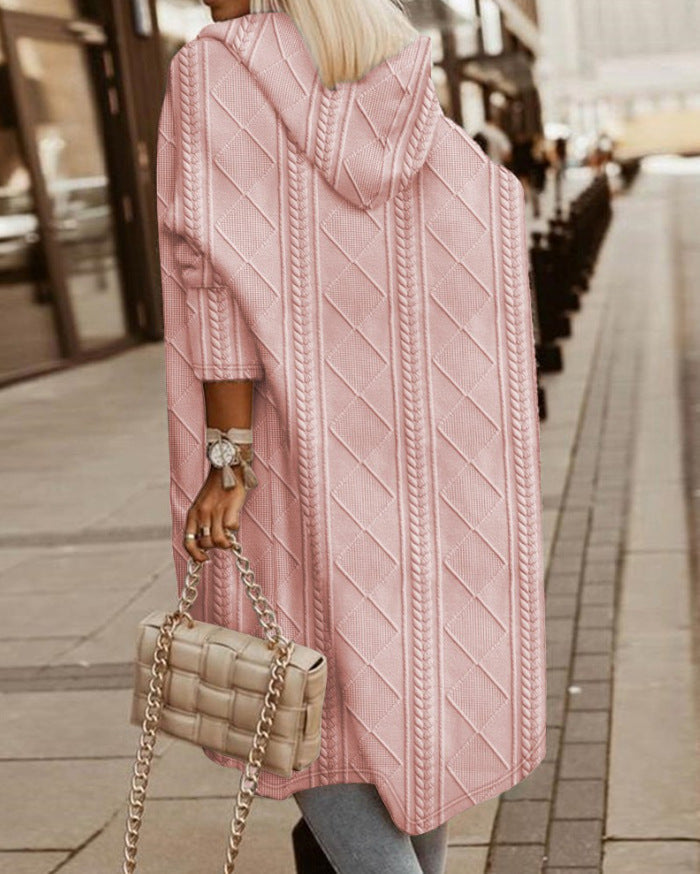 Mona Lisa - Lange Cardigan met Capuchon