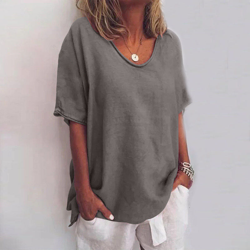 QUINA EN VERSATIELE LINEN BLOUSE
