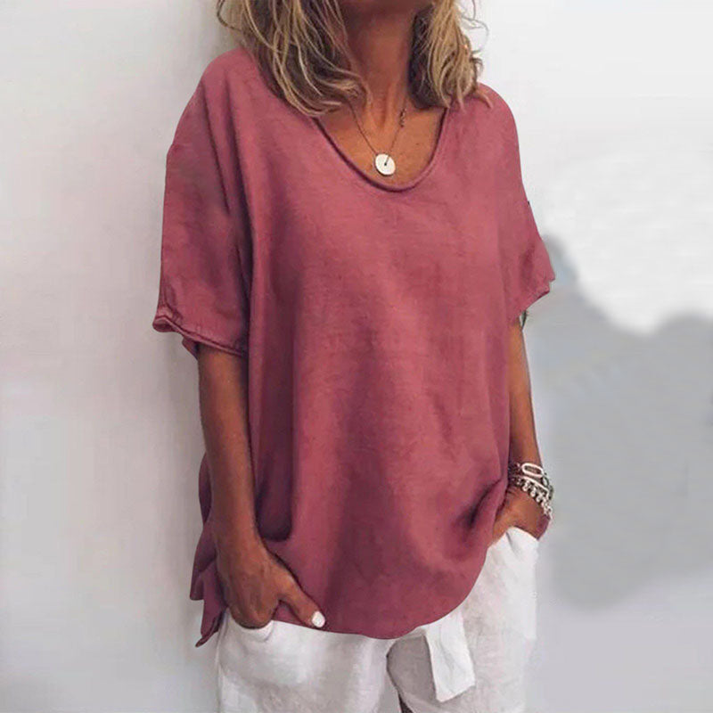 QUINA EN VERSATIELE LINEN BLOUSE